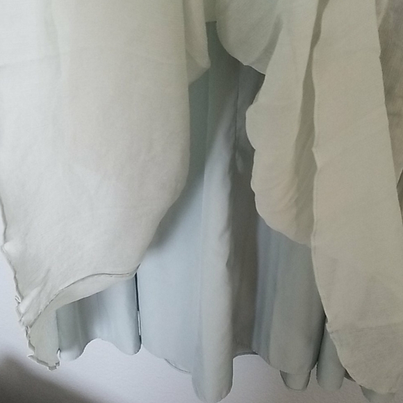 J.Crew NWT Romantic Dusty Shale Clara Illusion Chiffon Sleeveless Dress size 8 - Picture 7 of 9